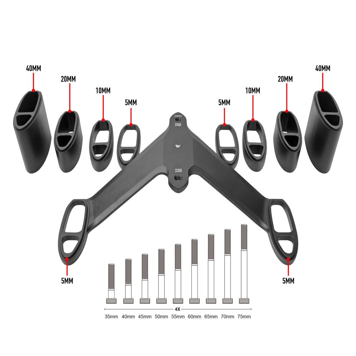 A3A High Riser Kit with BTA Bridge – TipPlusCycling